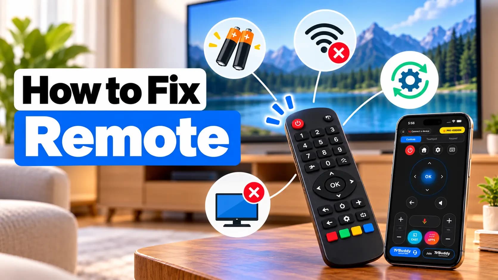 Television remote troubleshooting